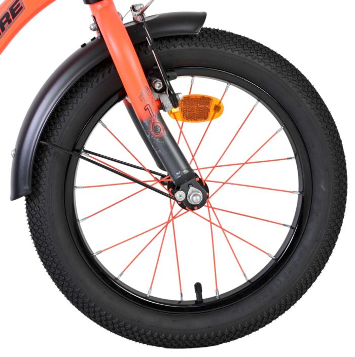 Volare Thombike Kinderfiets - Jongens - 16 inch - Oranje Grijs - Afbeelding 3