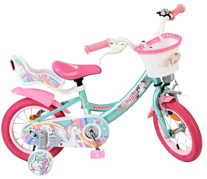 Volare Unicorn Kinderfiets - Meisjes - 12 inch - Groen - Afbeelding 10