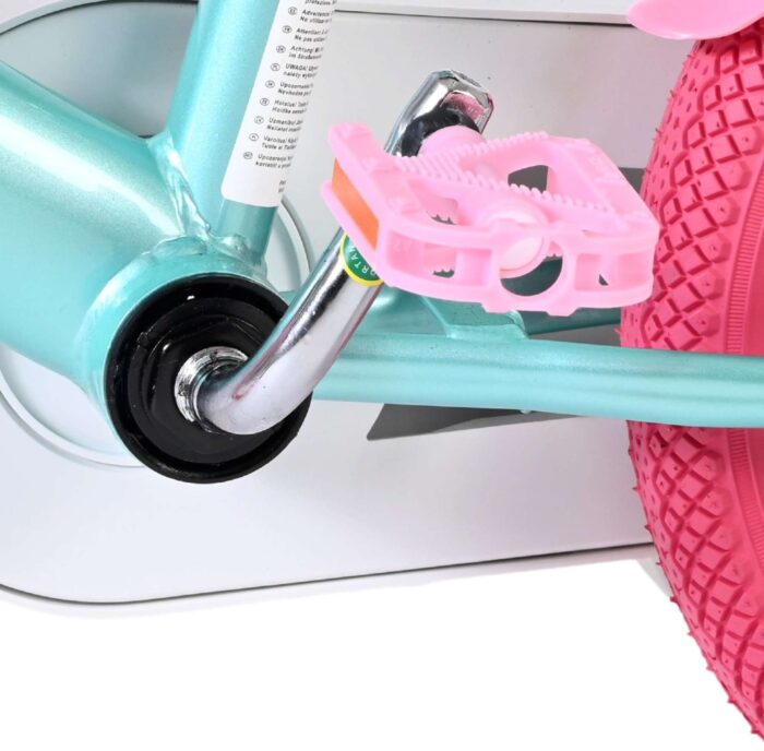 Volare Unicorn Kinderfiets - Meisjes - 12 inch - Groen - Twee handremmen - Afbeelding 9