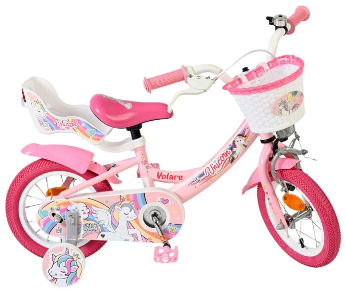 Volare Unicorn Kinderfiets - Meisjes - 12 inch - Roze - Afbeelding 10