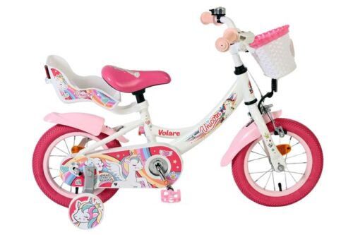 Volare Unicorn Kinderfiets - Meisjes - 12 inch - Wit