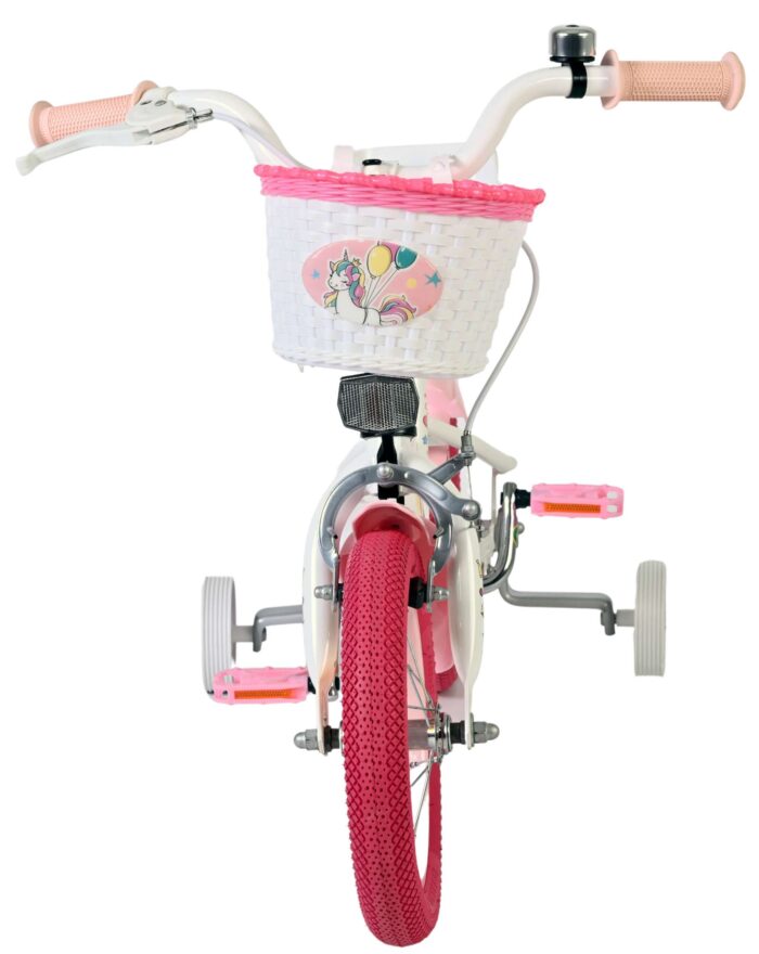 Volare Unicorn Kinderfiets - Meisjes - 12 inch - Wit - Afbeelding 6