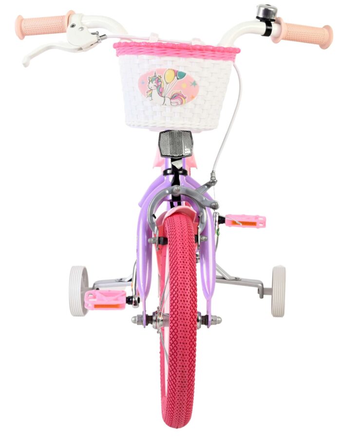 Volare Unicorn Kinderfiets - Meisjes - 14 inch - Paars - Afbeelding 6