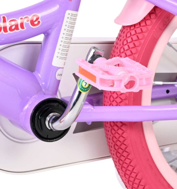 Volare Unicorn Kinderfiets - Meisjes - 14 inch - Paars - Afbeelding 9