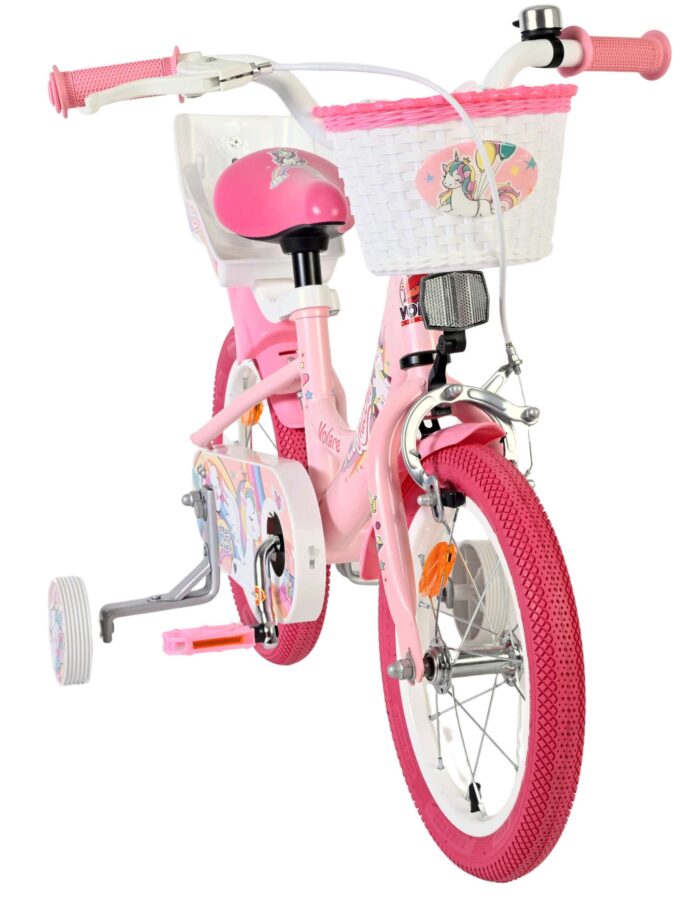 Volare Unicorn Kinderfiets - Meisjes - 14 inch - Roze - Afbeelding 5
