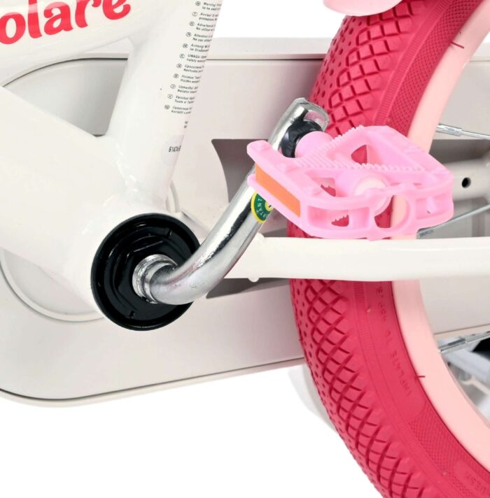 Volare Unicorn Kinderfiets - Meisjes - 14 inch - Wit - Twee Handremmen - Afbeelding 9