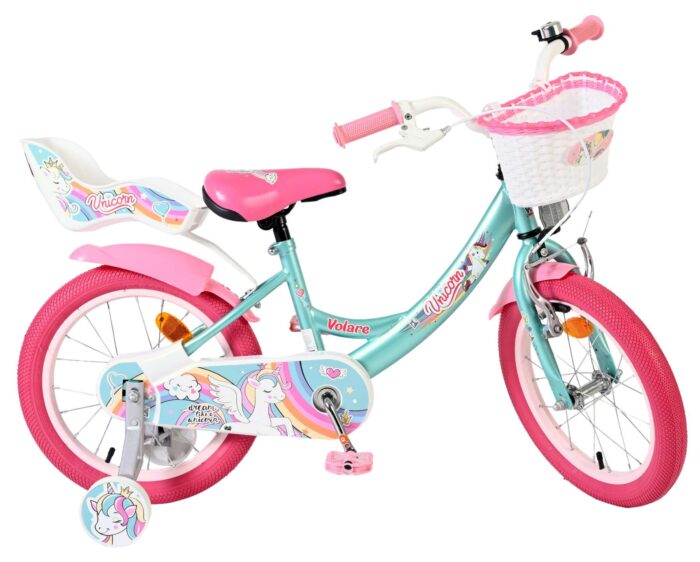 Volare Unicorn Kinderfiets - Meisjes - 16 inch - Groen - Afbeelding 10