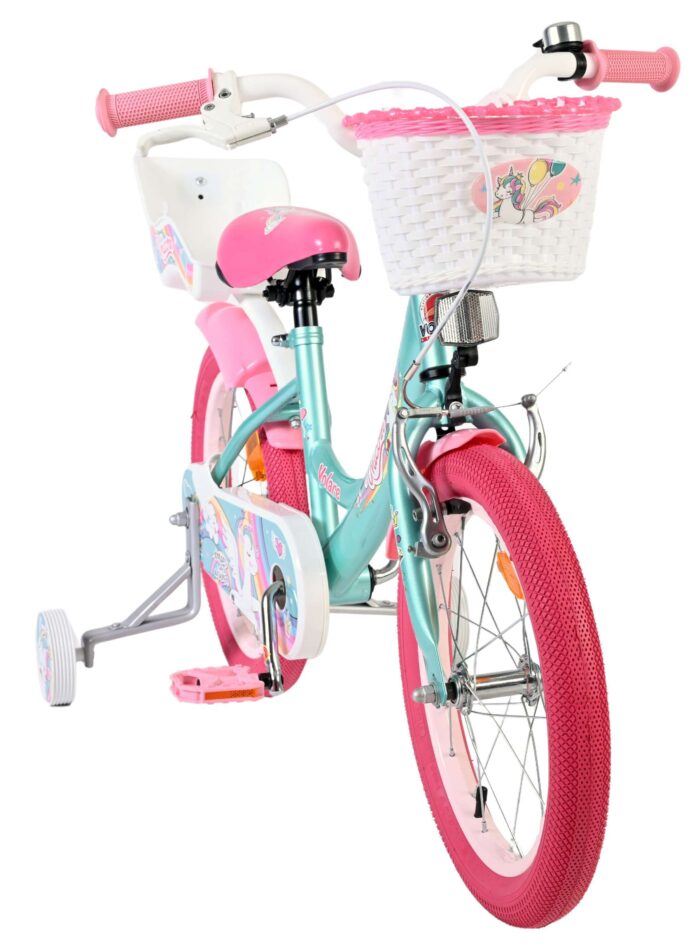 Volare Unicorn Kinderfiets - Meisjes - 16 inch - Groen - Afbeelding 5