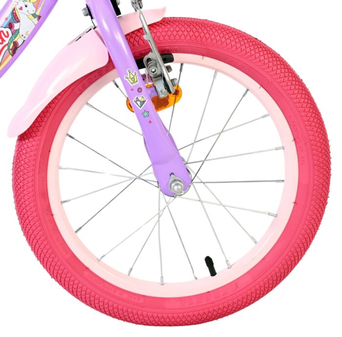 Volare Unicorn Kinderfiets - Meisjes - 16 inch - Paars - Afbeelding 3