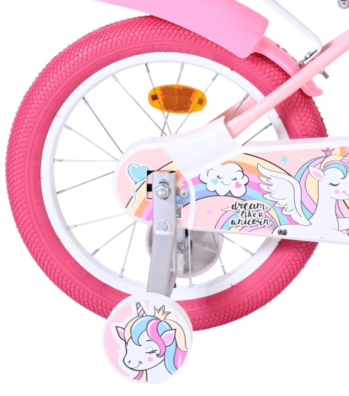 Volare Unicorn Kinderfiets - Meisjes - 16 inch - Roze - Afbeelding 2