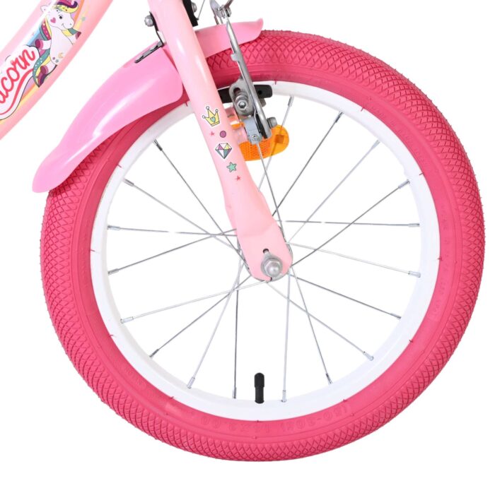 Volare Unicorn Kinderfiets - Meisjes - 16 inch - Roze - Afbeelding 3