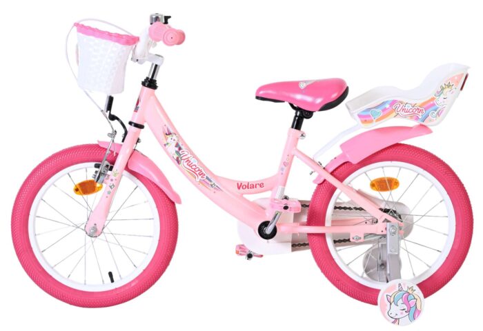 Volare Unicorn Kinderfiets - Meisjes - 16 inch - Roze - Afbeelding 7