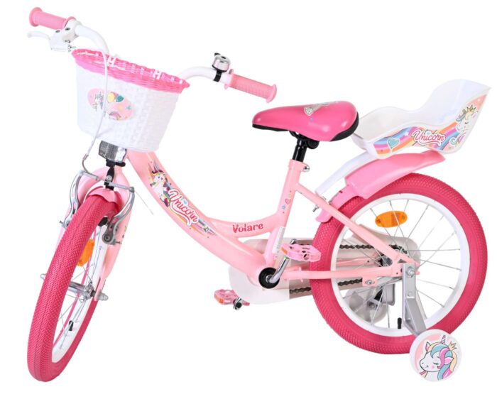 Volare Unicorn Kinderfiets - Meisjes - 16 inch - Roze - Afbeelding 8