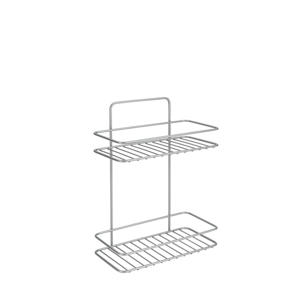 Badkamerrek Rechthoek Reflex 2 Etages  Zilvergrijs Tomado