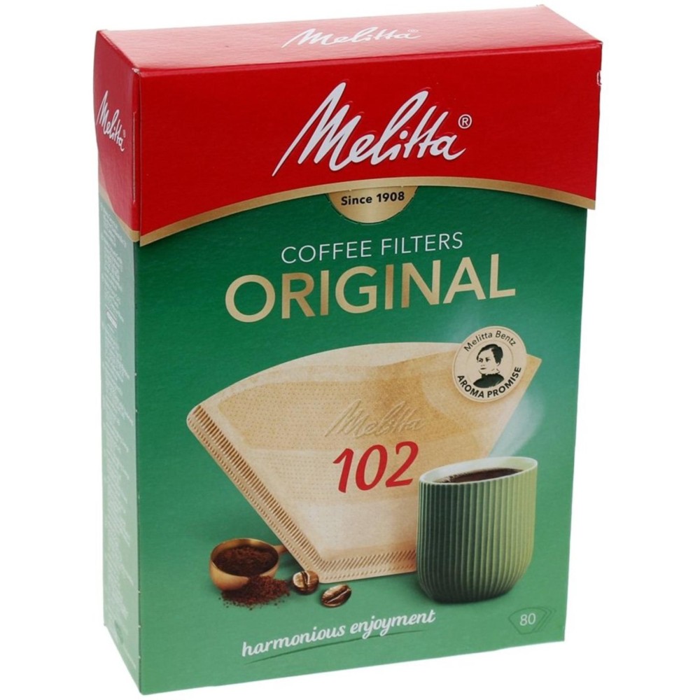 Melitta koffiefilters 102 80 stuks bruin
