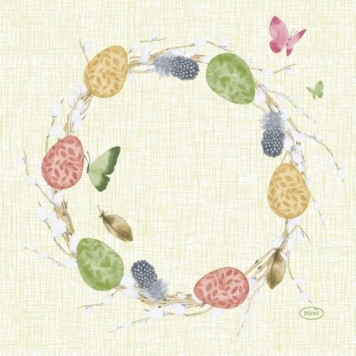 Duni servetten joyful spring 20 stuks 33 x 33 cm