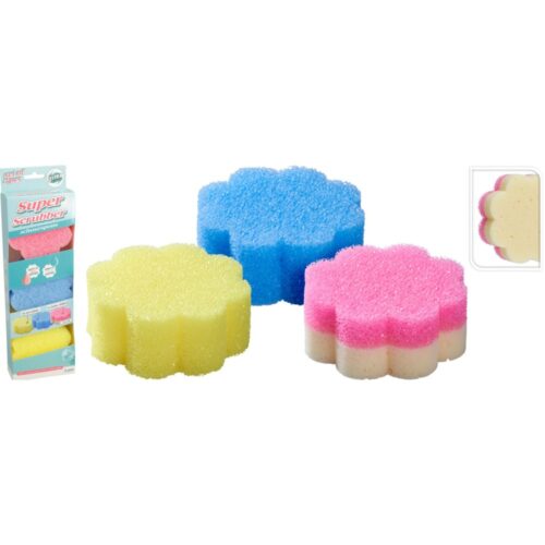 Schuurspons pu set 3stuks dia 10cm