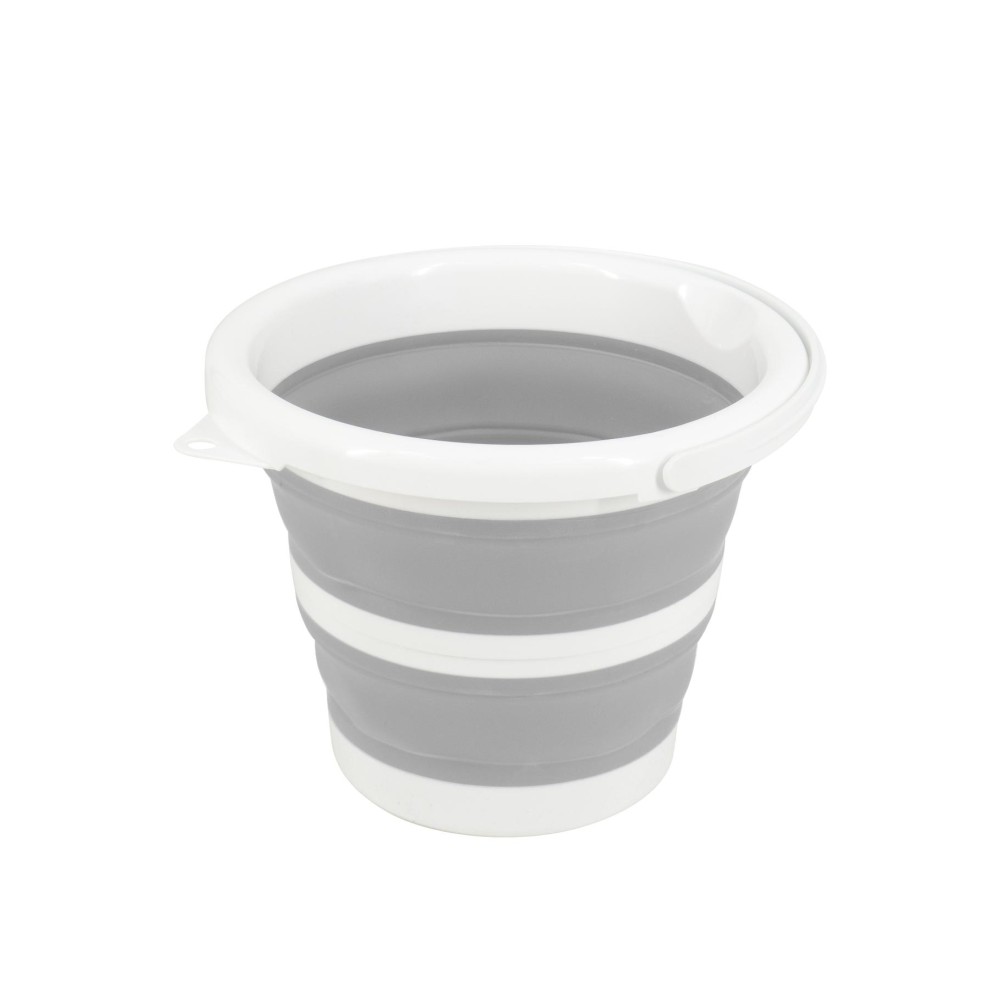 Clean home opvouwbare emmer 5 liter grijs