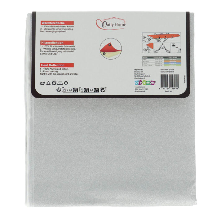 Daily home strijkhoes metal 130x46 cm - Afbeelding 2