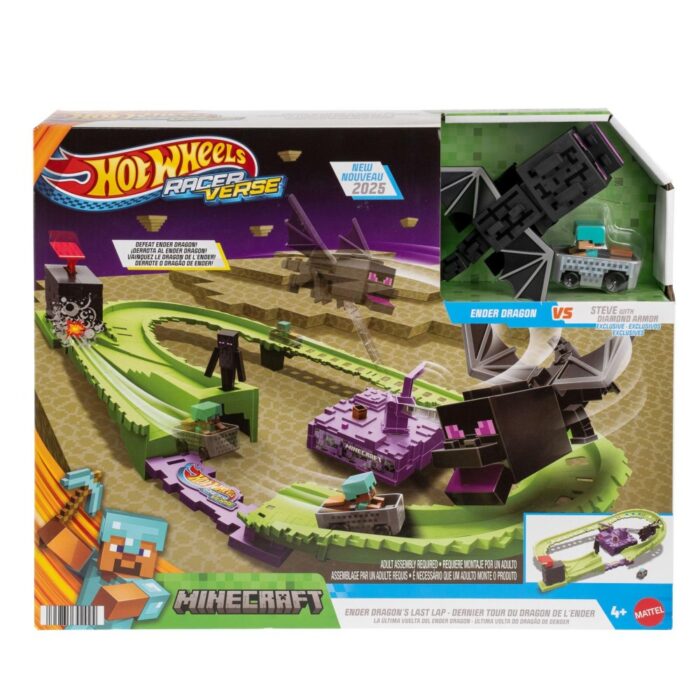 Hot Wheels Minecraft racetrack