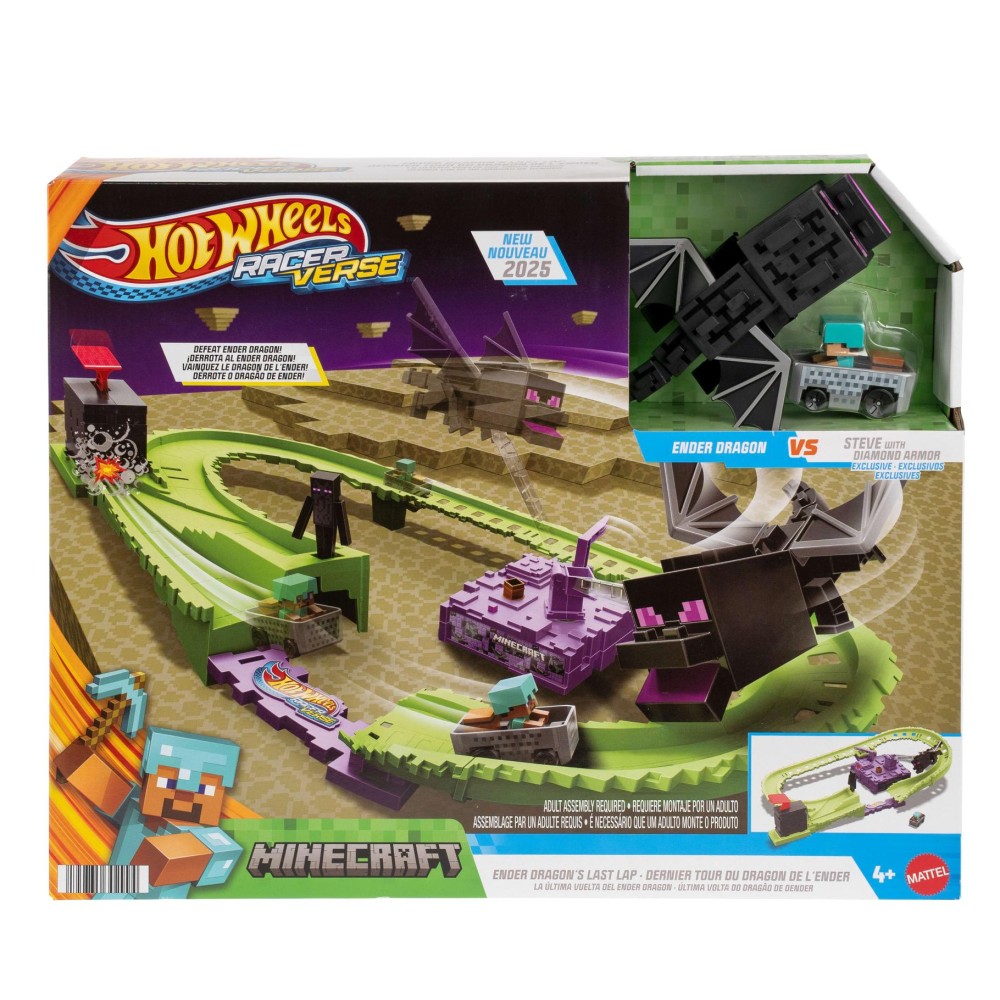 Hot Wheels Minecraft racetrack