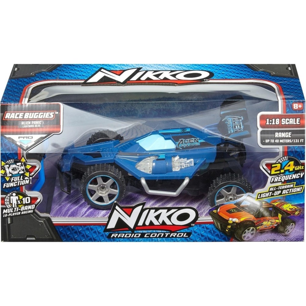 R/C Nikko race buggies: alien panic blue