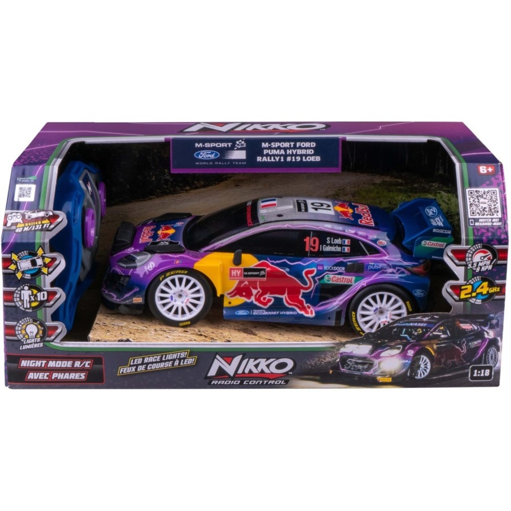 R/C Nikko rally 1:18 M-sport Ford Puma #19 Loeb