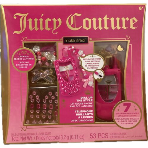 Juicy couture lipgloss telefoon en nagelset