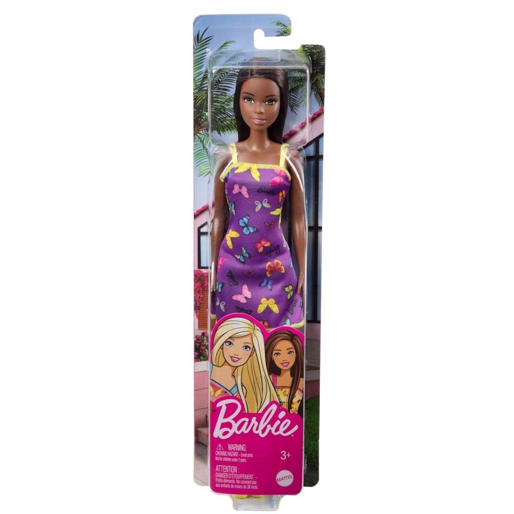 Barbie staterspop met vlinder jurk