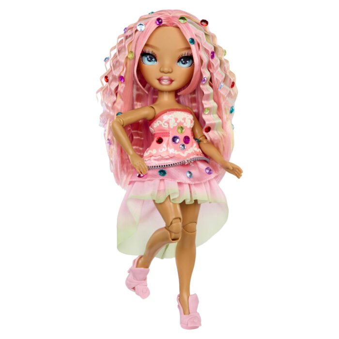 Rainbow High Be Dazzling Fashion Dolls Adeline  Rose (Pink) - Afbeelding 5
