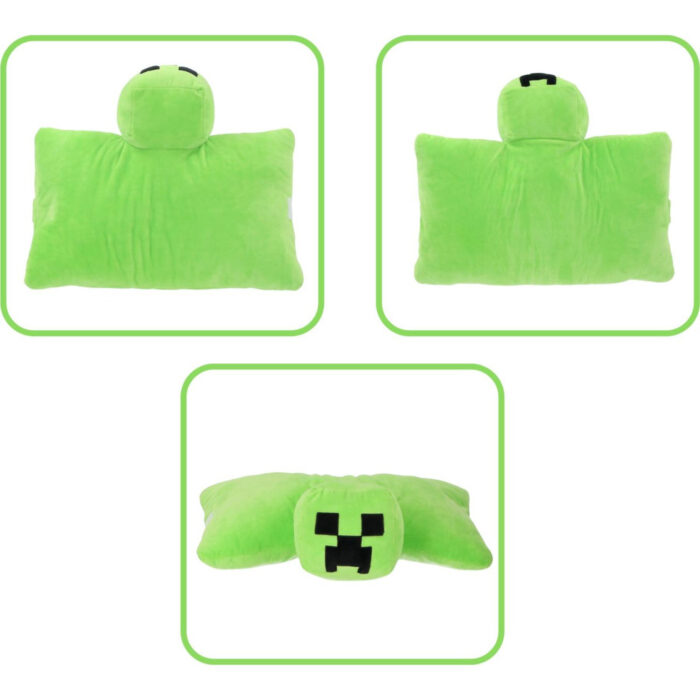 Minecraft creeper 2in1 knuffelkussen 45x28cm - Afbeelding 2