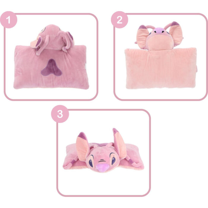 Lilo&Stitch Angel 2in1 knuffelkussen 45x28cm - Afbeelding 2