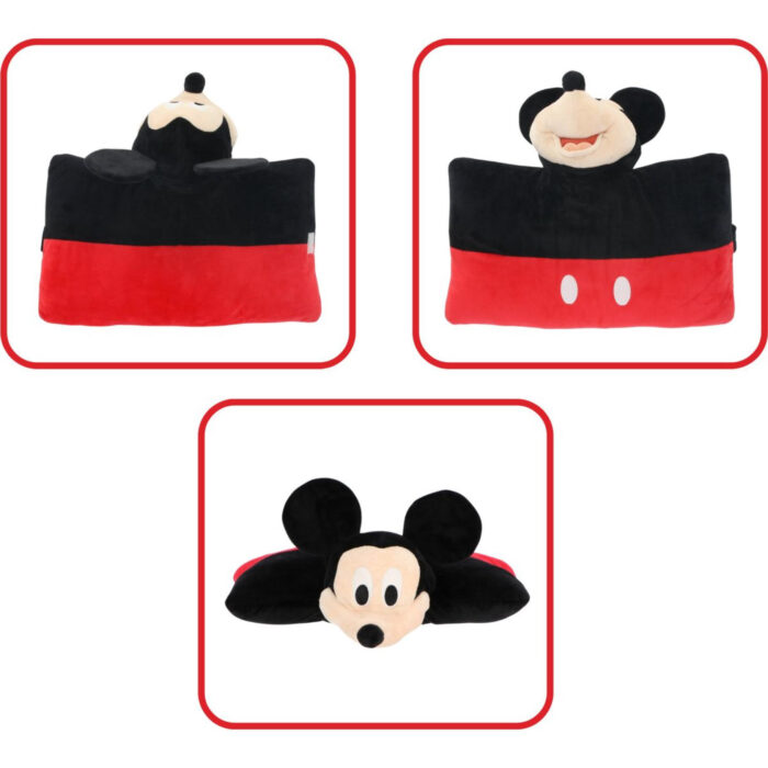 Mickey Mouse 2in1 knuffelkussen 45x28cm - Afbeelding 2