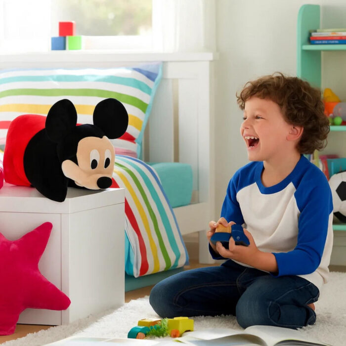 Mickey Mouse 2in1 knuffelkussen 45x28cm - Afbeelding 3