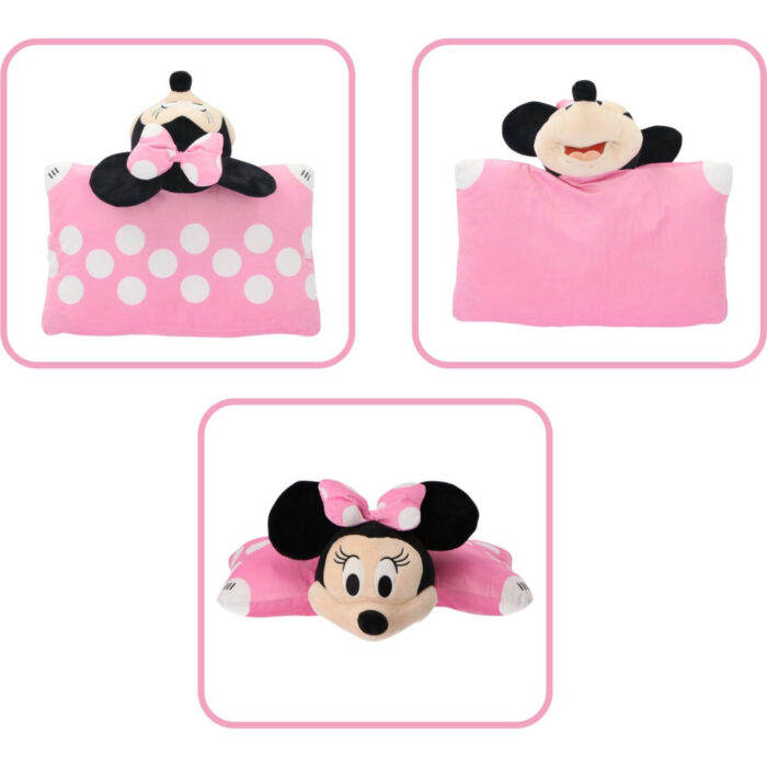 Minnie Mouse 2in1 knuffelkussen 45x28cm - Afbeelding 2