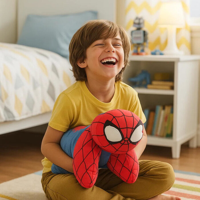 Spiderman 2in1 knuffelkussen 45x28cm - Afbeelding 3