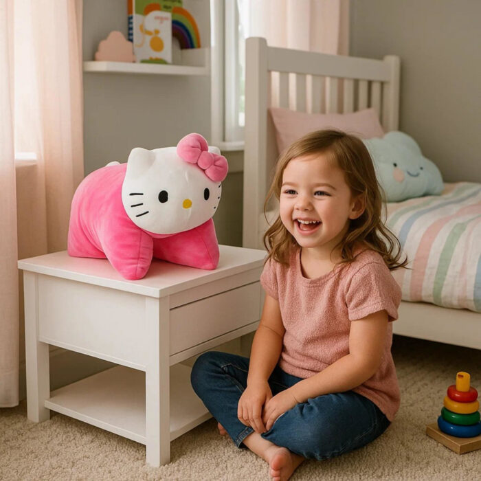 Hello Kitty 2in1 knuffelkussen 45x28cm - Afbeelding 3