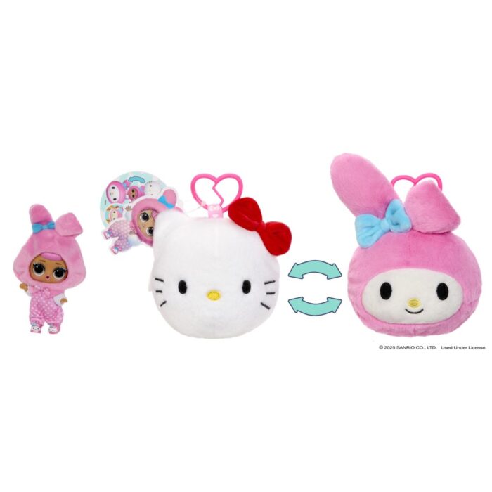 LOL Surprise Loves Hello Kitty Reversible Plush  Surprise