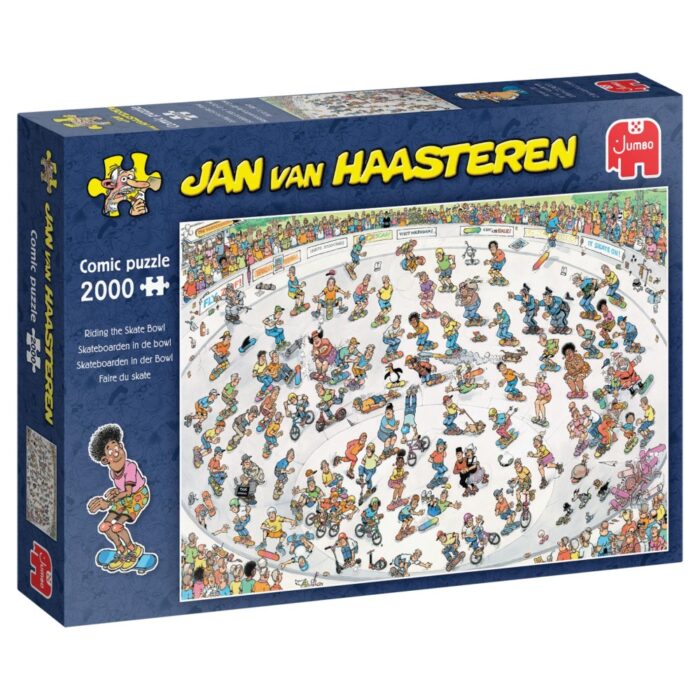 Jan van Haasteren Skateboarden In De Bowl 2000 stukjes