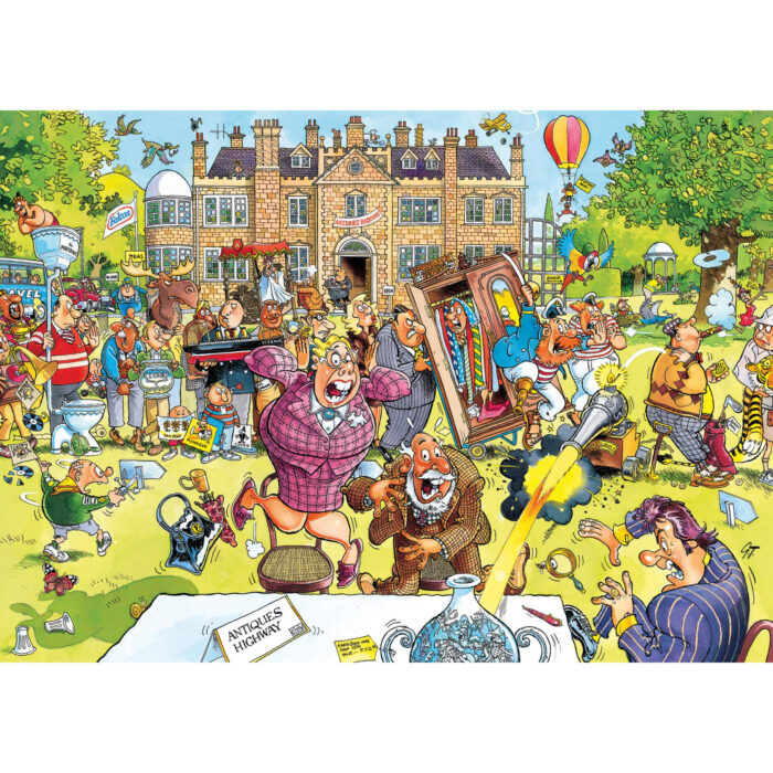 Puzzel Wasgij Retro Original 10  Antiekjacht 1000 - Afbeelding 2