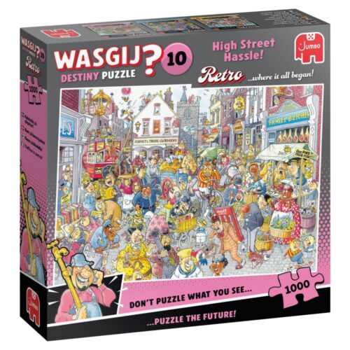 Puzzel Wasgij Retro Destiny 10 Chaos in de  winkelstraat (1000)