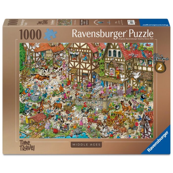 Ravensburger puzzel time travel middle ages 1000 stukjes