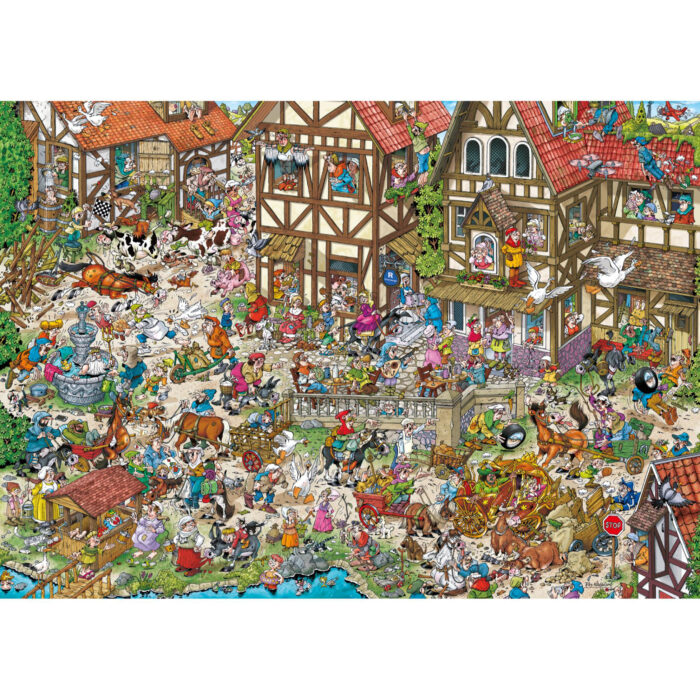 Ravensburger puzzel time travel middle ages 1000 stukjes - Afbeelding 2