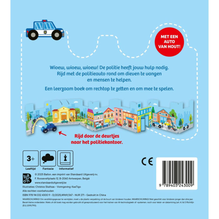 Boek Maak je Klaar Rijden Maar Politieauto - Afbeelding 2