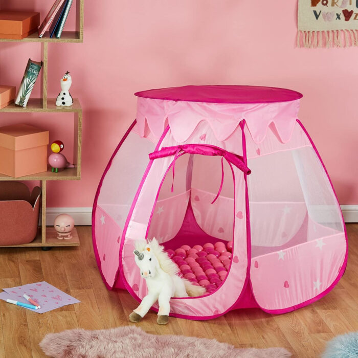 Speeltent met 100 ballen roze - Afbeelding 4