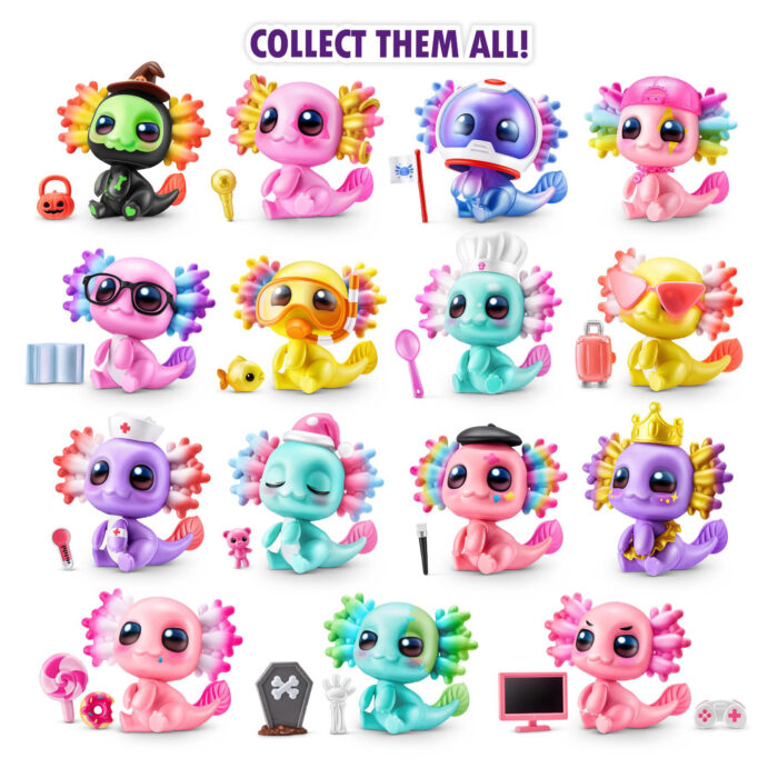 5 Surprise Axolotl Capsule Assorti - Afbeelding 2