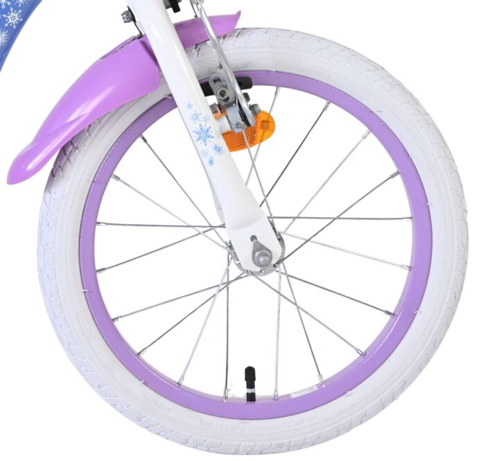 Disney Frozen 2 Kinderfiets - Meisjes - 16 inch - Blauw/Paars - Twee handremmen - Afbeelding 3