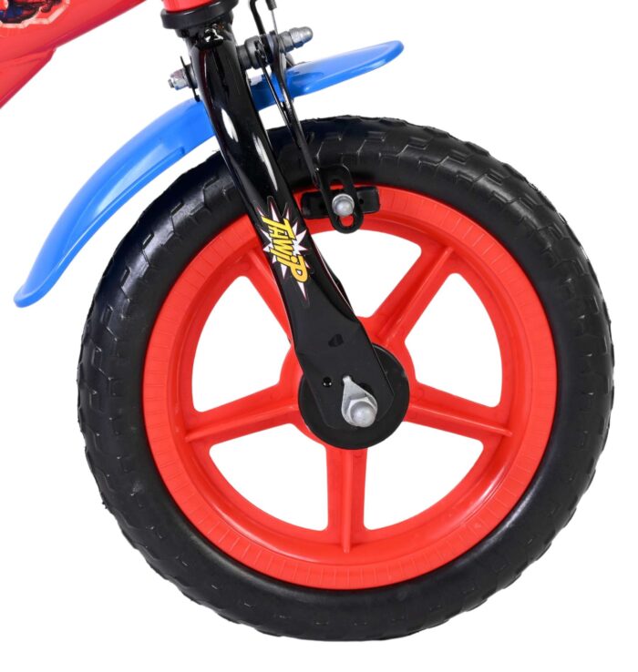 Spider-Man Kinderfiets - Jongens - Mag Wheels - 12 inch - Rood - Afbeelding 3