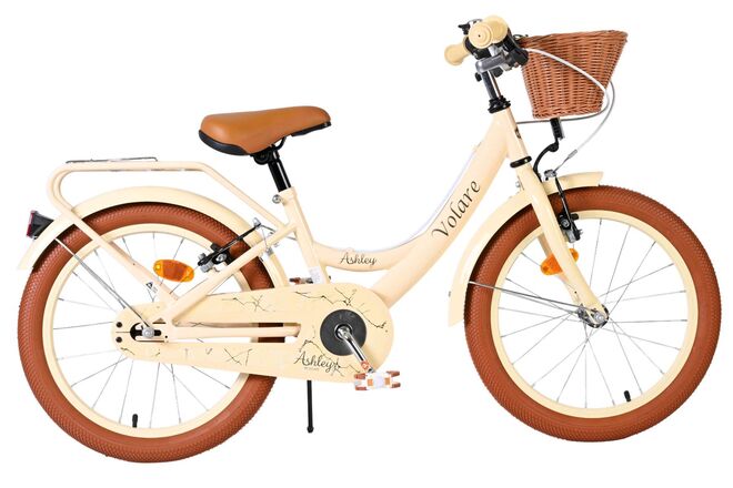 Volare Ashley Kinderfiets - Meisjes - 18 inch - Creme - Twee handremmen