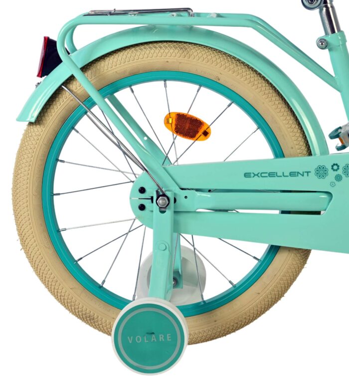 Volare Excellent Kinderfiets - Meisjes - 18 inch - Groen - 95% afgemonteerd - Afbeelding 2